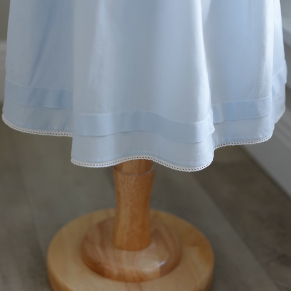 Strasburg Dress Girls Blue Cotton Sundress Beach Portrait Vacation - Picture 5 of 6